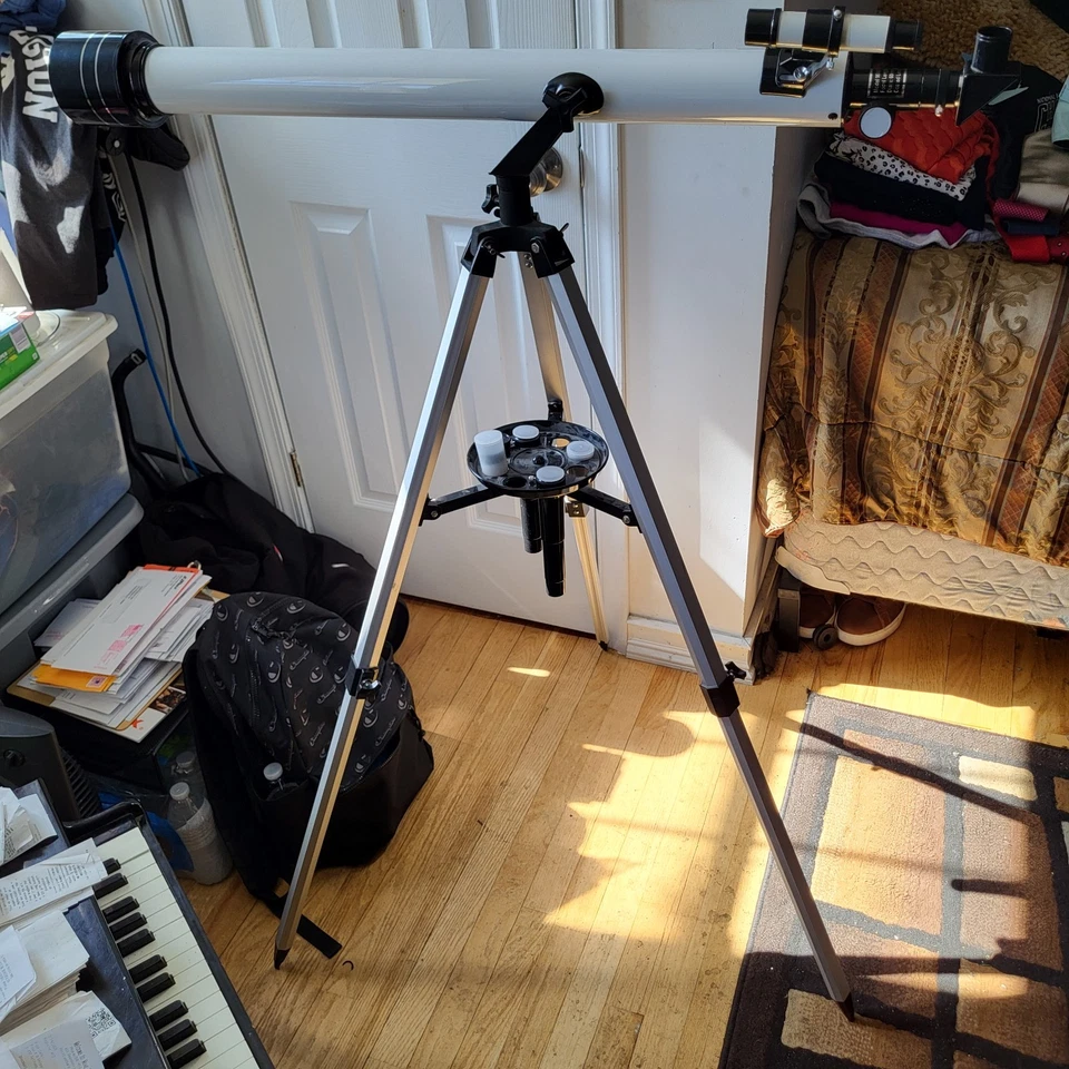 Barska 800X60毫米90060星观者折射望远镜带三脚架和镜头  — 第 2/4 张图片