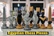 Egyptian Chess Pieces (No Board)