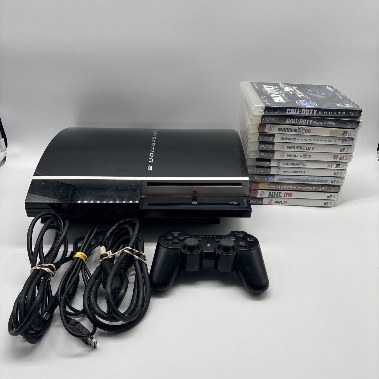 PlayStation 3 Fat Console CECHK01 W/12 Games - TESTED & WORKING
