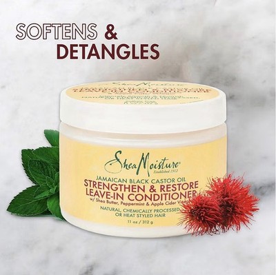 SheaMoisture Leave-In Conditioner with Pure Jamaican Black Castor Oil 11.5 Oz