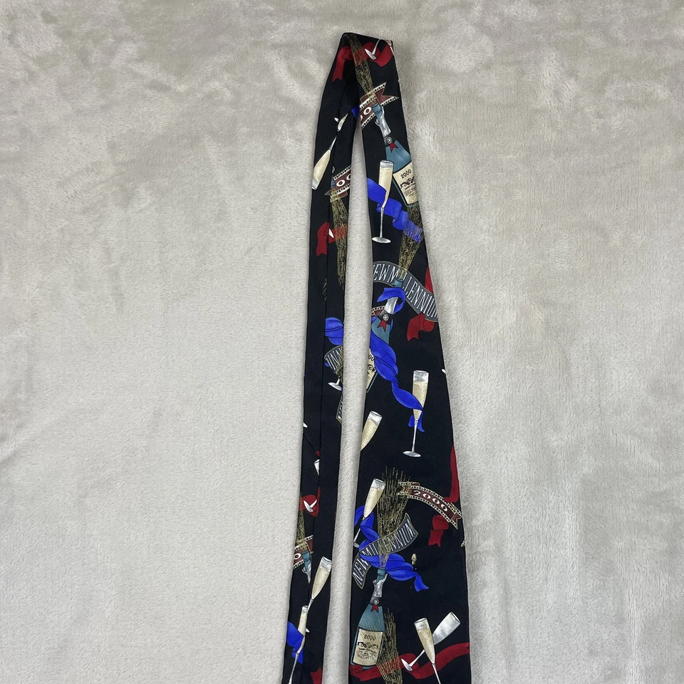 Corbata De Colección Y2K Sociedad Histórica de Estados Unidos Nuevo Milenio 1999 2000 Seda Hecha en Estados Unidos Foto 3 de 4
