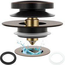 Bathtub Drain Stopper Universal Tip Toe Tub Stopper and Cover Pop up Bath Drain