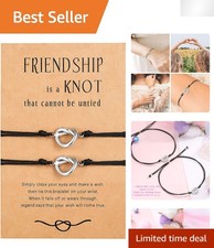 Elegant Love Knot Bracelets for Best Friends - Perfect for Weddings  Birthdays