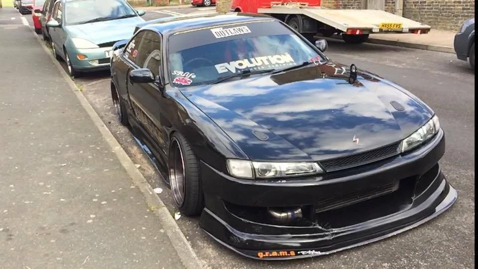 侧踏板/侧裙扩展适用于日产 S14 S14a 200SX Silvia Aero v9 — 第 2/4 张图片