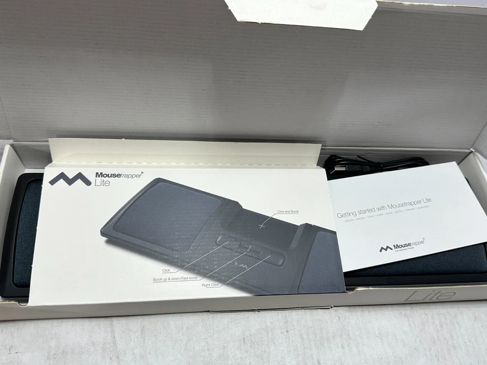 Lite Portable Ergonomic Padded Mouse Trackpad Mac PC - Black - Image 2 of 4