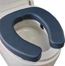 Toilet Seat Cushion Toilet Seat Riser with 2-inch High-Density Foam Performan...