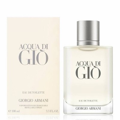 GIORGIO ARMANI ACQUA DI GIO POUR HOMME EAU DE TOILETTE 3.4Oz / 100 ml BRAND NEW