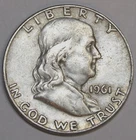1961-D FRANKLIN HALF DOLLAR - Extra Fine - #2631EB