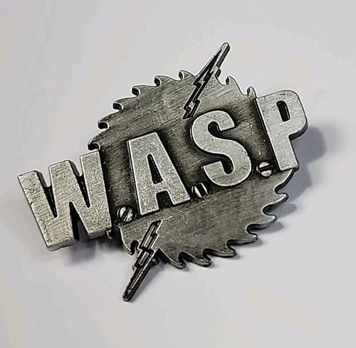 WASP Lapel Pin 1980s Rock Band