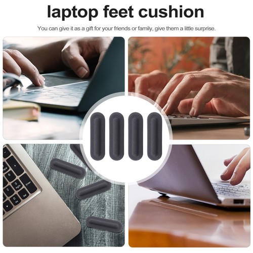 4 Pcs Rubber Feet Laptop Computer Replacement Parts 8 Travel Office Bottom Pads - Afbeelding 5 van 12