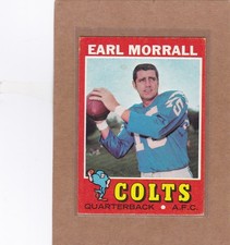 1971 TOPPS FOOTBALL EARL MORRALL #242 COLTS VGEX/EX *A41224