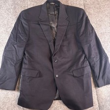 Jos A Bank Cashmere Sport Coat Mens 43R Black Blazer Jacket