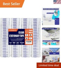 48Rolls Crystal Clear Tape Refills for Dispenser, 3/4Inch x 1000 inch,Bulk Tr...