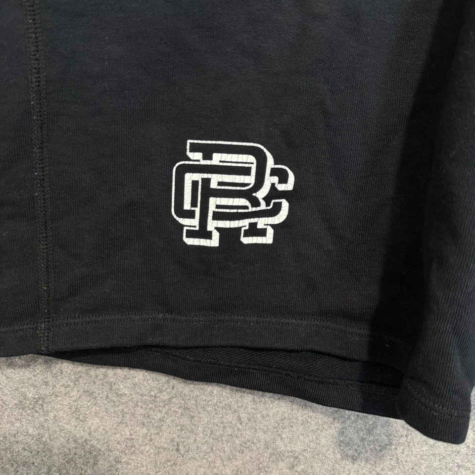 Pantalones Cortos de Terry Francés Reigning Champ Para Hombre Pequeños 9" Entrepierna Cordón Elástico Negros Foto 3 de 4