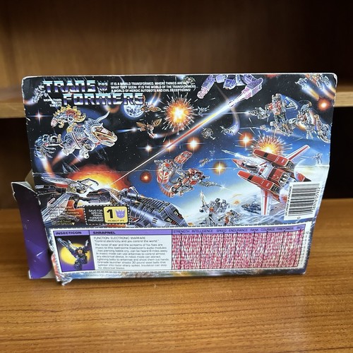 Vintage Transformers Shrapnel Insecticon original G1 1984 with box Hasbro - Picture 6 of 12