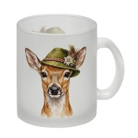 Reh Mit AlpenläNdischem Trachtenhut Glas Tasse