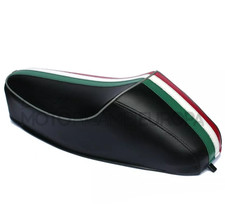 SELLA NERA VESPA 50 SPECIAL R L N TIPO ORIGINALE CON GOBBA FASCIA TRICOLORE