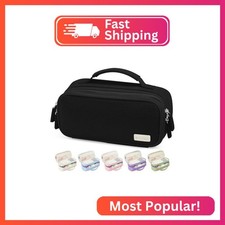 Sooez Large Pencil Case Pouch, Soft Corduroy Pencil Bag with Handle, Cute Pen Ca