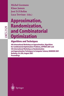 Michel Goemans (u. a.) | Approximation, Randomization and Combinatorial...