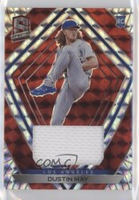 2020 Panini Chronicles Spectra Red Prizm Swatches 1/25 Dustin May #9 0m4q