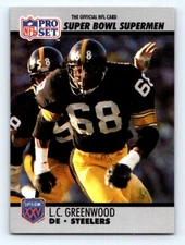 1990-91 Pro Set Super Bowl XXV Silver Anniversary #77 L.C. Greenwood FRESH PULL