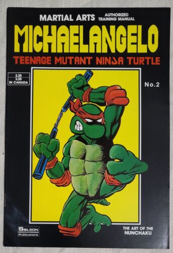 TMNT Michaelangelo Martial Arts Authorized Training Manual Art Of The Nunchaku - Picture 1 of 3