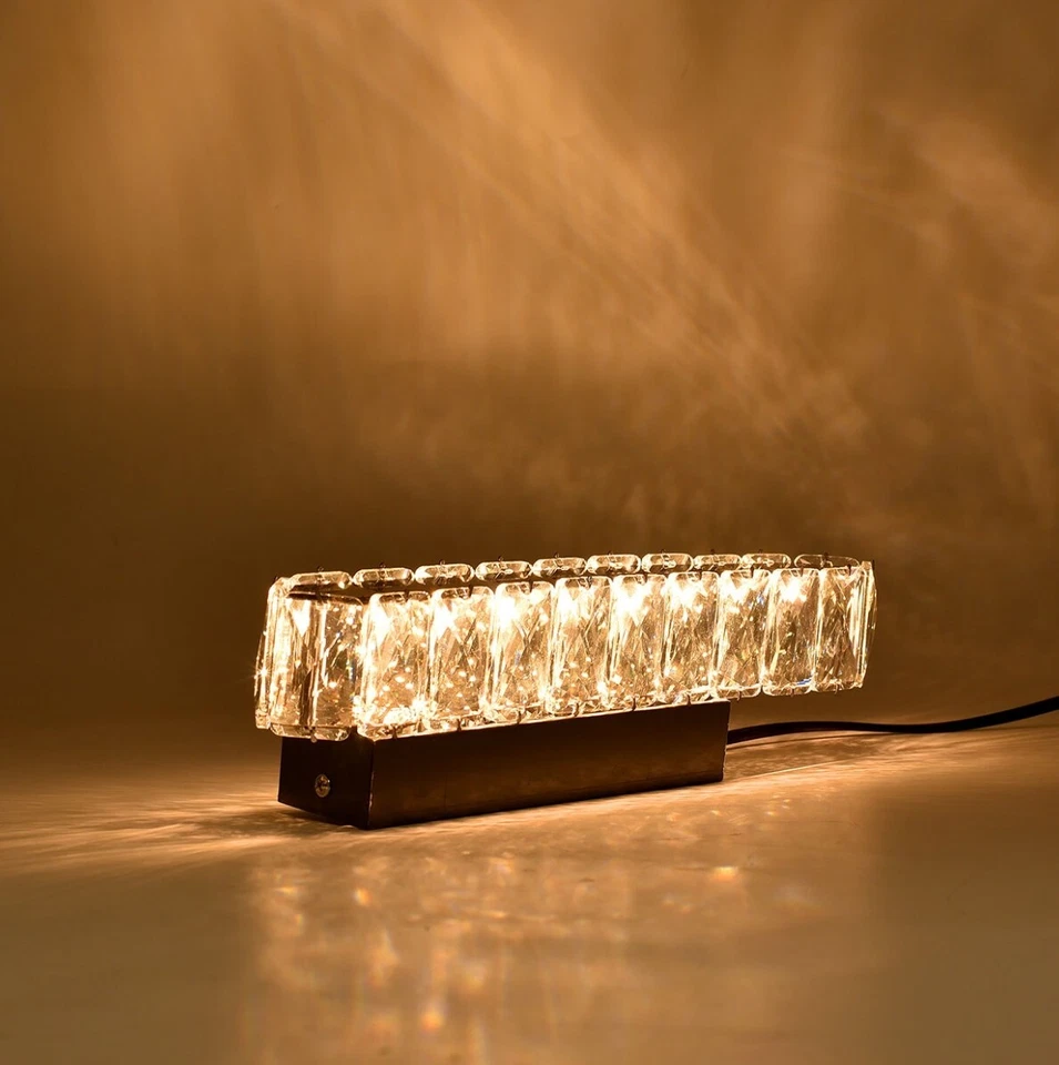 Applique da Parete LED 5W Lineare Effetto Cristallo Tecnologia CCT Interno IP20 - Immagine 3 di 4