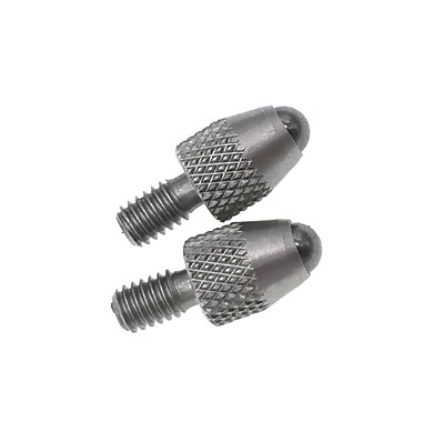 2 Carbide Ball Contact Points For Starrett Mitutoyo Inch Indicator 4-48 UNF