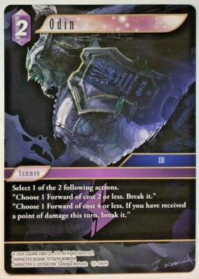 FFTCG オーディン フルアート 15-090H Final Fantasy Crystal Dominion Odin 15-090H NM/M | eBay