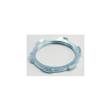 Bridgeport 104-S, 1-1/4", Zinc Electroplated Steel, Thded, Rigid Locknut, 100pc