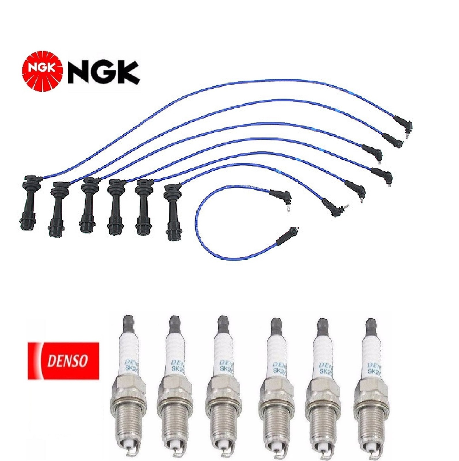 Tune Up Kit Spark Plug Wire Set & Plugs for Lexus SC300 19941997 eBay