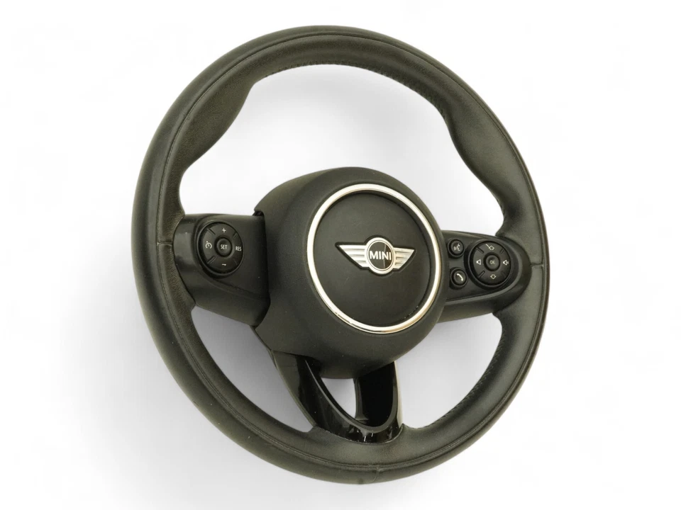 2014 - 2021 Mini Cooper F56 Steering Wheel Leather Multifunction Switch Oem Foto 3 de 4