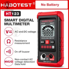 HABOTEST HT123 Digital Multimeter Smart Voltmeter Ohmmeter AC DC Meter Tester US