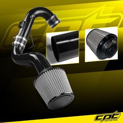 For 11-16 Scion tC 2.5L 4cyl Black Cold Air Intake + Stainless Steel Air Filter