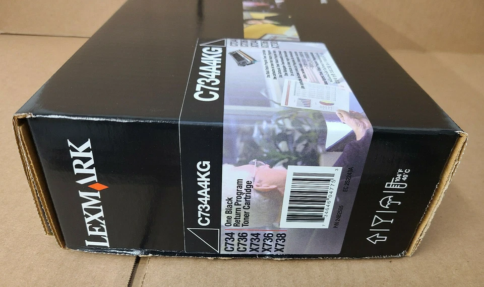 GENUINE LEXMARK C734A4KG BLACK TONER C734 C736 X734 X736 X738, SAMS AS C734A1KG - Image 2 of 3