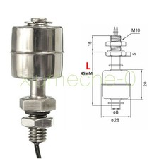MINI Indicator Vertical Water Level Sensor Stainless Steel 45mm Float Switch