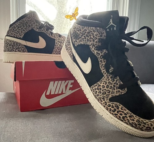 jordan 1 mid se leopard