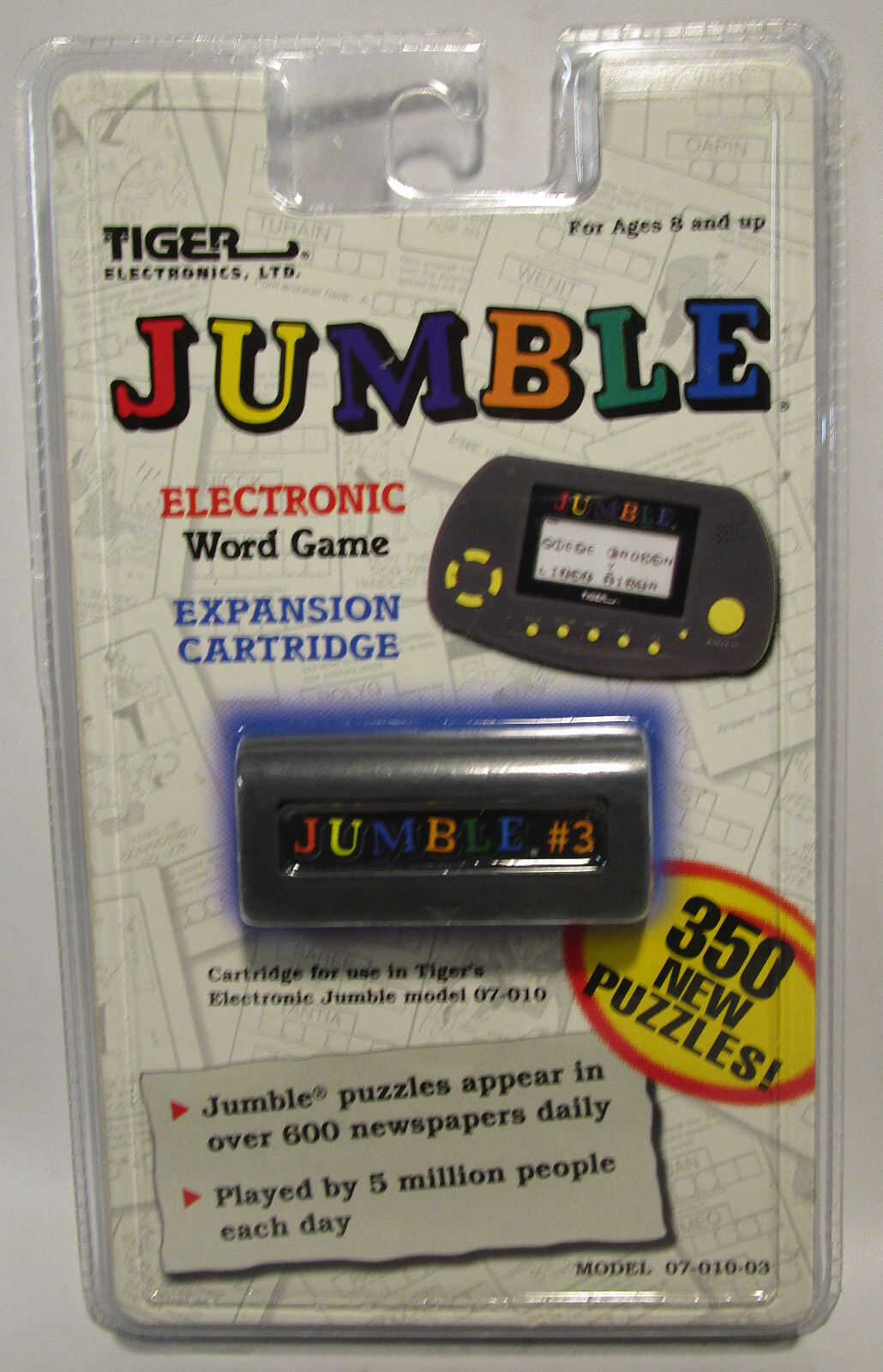 1998 Tiger Electronics Jumble Electronic Word Game Cartridge #3  NIP