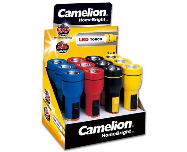 Torche LED Camelion R20 contre les pannes de courant lot de 12