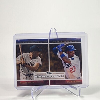 2012 Topps - Timeless Talents #TT-4 Willie Mays, Matt Kemp