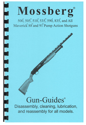 Mossberg 500 Manual Book ALL Pump Action Shotguns Gun-Guides Disassembly NEW!