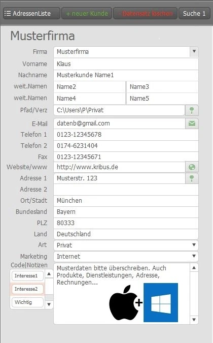 Rechnungsprogramm Warenwirtschaft Lagerverwaltung Dienstleistungen macOS Windows - Bild 4 von 4
