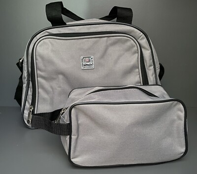 Tag Heuer Travel Bag W/ Toiletry Bag Grey