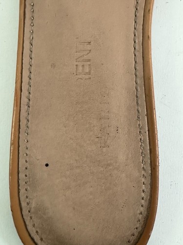 Saint Laurent Beige Patent Leather Tribute Flats Slides Size 37 EU/ 7 US/ 4 UK - Picture 4 of 7