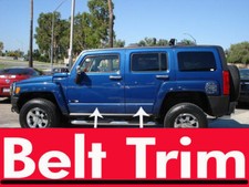 For Hummer H3 Flexible Chrome Body Side Molding Trim Kit 2006 2007 2008