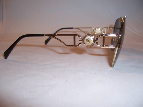 NUEVAS GAFAS DE SOL VERSACE VE2255 100287 DORADO/GRIS 63 MM AUTÉNTICAS 2255 - Imagen 5 de 7