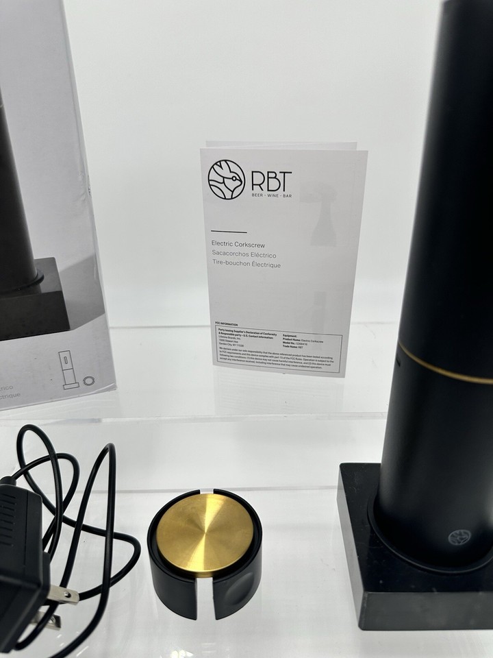 RBT Electric Corkscrew Wine Opener With Foil Cutter And Stand eBay