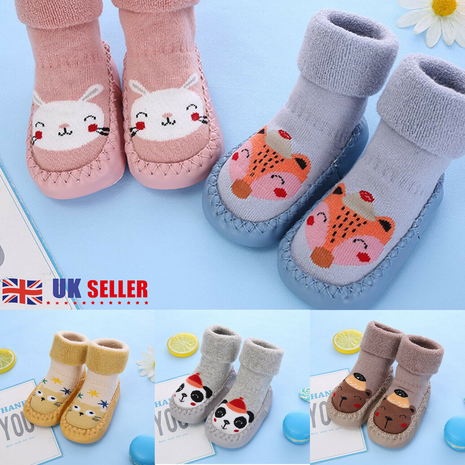 SAOLA Calzini ciabatte antiscivolo bambino bambina ragazzo bambini cotone scarpe caldo inverno