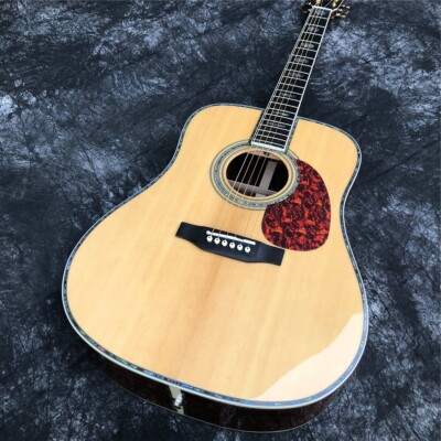 41 Inch D Style Solid Spruce Acoustic Guitar Ebony Fingerboard Rosewood Body