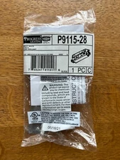 Progress Lighting P9115-28 Alpha Trak Straight Connector - White